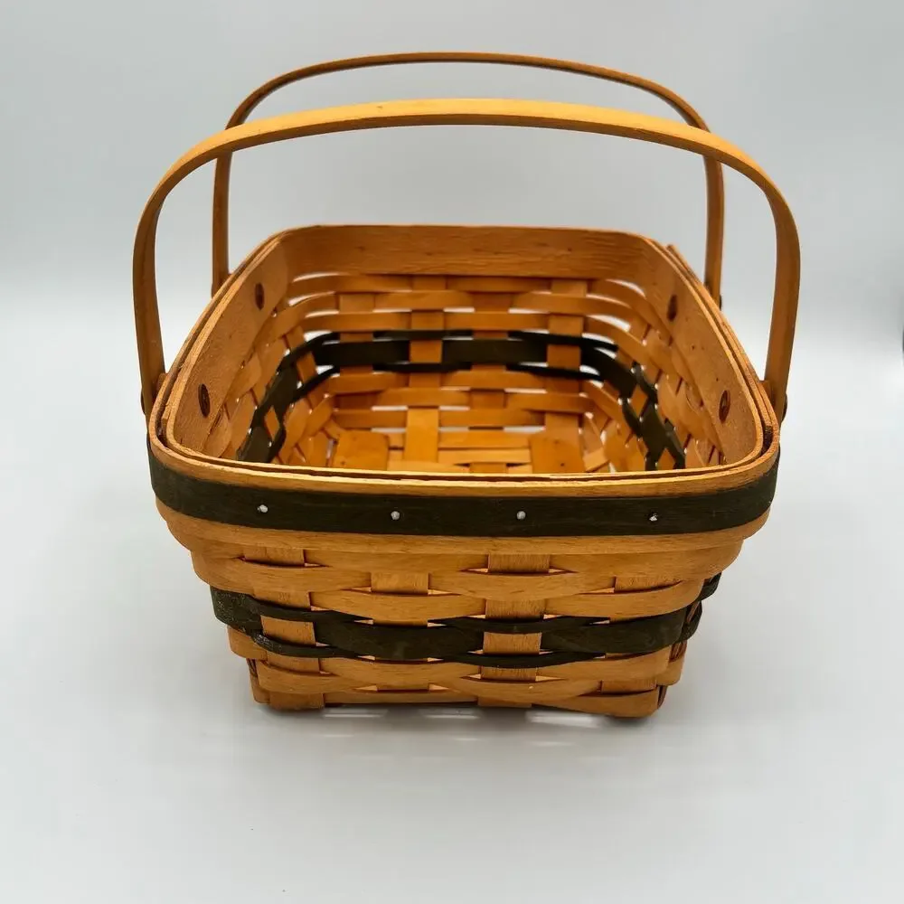 Longaberger 1996 Christmas Collection Holiday Cheer Basket - Green